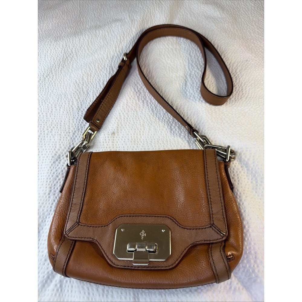COLE HAAN Small Leather Shoulder Bag in Brown